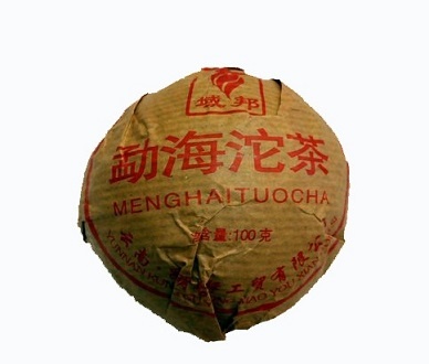Чай Пуэр Шу Мэнхай, 2005 г, 100 гр (гнездо) 1 шт.