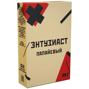 Табак для кальяна Энтузиаст – с ароматом папайи (ПАПАЙЕВЫЙ) 25 гр.