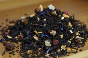 Черный чай листовой барбарис-виноград, Германия, 100 гр.