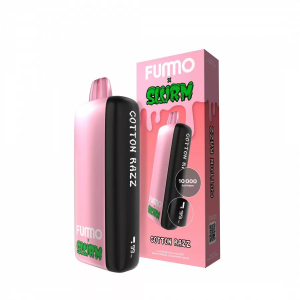 Электронная сигарета FUMMO INDIC SLURM – Кислая малиновая сахарная вата 10 000 затяжек