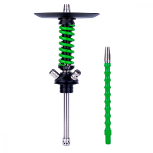 Кальян MAMAY CUSTOMS Coilover Micro зелёно-чёрный сплеш (без колбы)