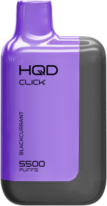 Электронная сигарета HQD CLICK – Устройство + картридж Черная смородина 5500 затяжек
