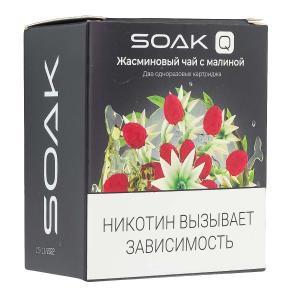 Картридж SOAK Q – Жасминовый чай с малиной 1500 затяжек 2шт