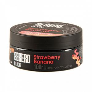 Табак для кальяна Sebero Black – Strawberry Banana 100 гр.