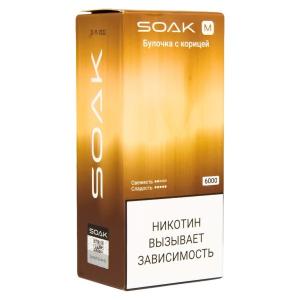 Электронная сигарета SOAK M – Булочка с корицей 6000 затяжек