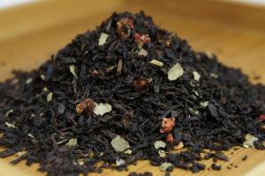 Черный чай листовой земляника-сливки, Германия, 100 гр.