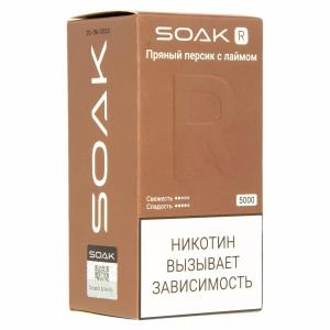 Электронная сигарета SOAK R – Пряный персик с лаймом 5000 затяжек