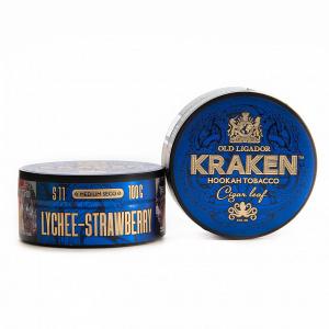 Табак для кальяна Kraken Medium Seco – Lychee-strawberry 100 гр.