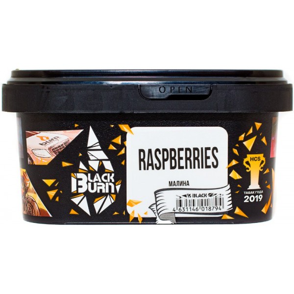 Табак для кальяна Black Burn – Raspberries 200 гр.