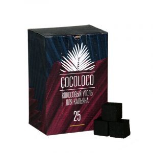 Уголь для кальяна Cocoloco – кокосовый 72 шт (25 мм)