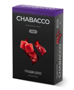 Табак для кальяна Chabacco STRONG – Grenadine drops 50 гр.