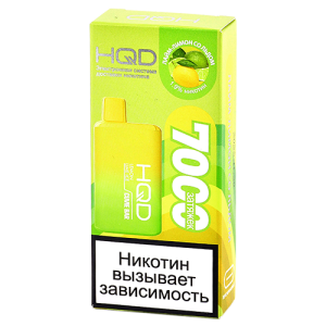 Электронная сигарета HQD Cuvie BAR – Лимон лайм со льдом 7000 затяжек