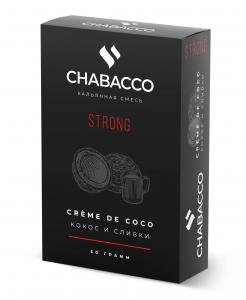 Табак для кальяна Chabacco STRONG – Creme de coco 50 гр.