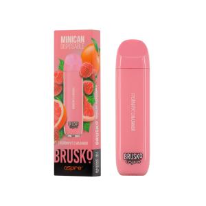Электронная сигарета BRUSKO Minican – Грейпфрут с малиной 1500 затяжек