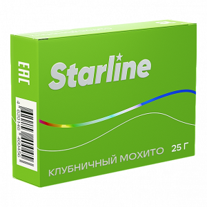 Табак для кальяна Starline Старлайн – Клубничный мохито 25 гр.