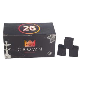 Уголь для кальяна Crown – кокосовый 16 шт (26 мм)