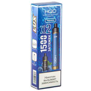 Электронная сигарета HQD LUX – Черника 1500 затяжек 2 картриджа