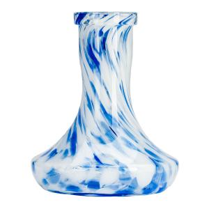 Колба для кальяна Vessel Glass Крафт Mini бело-синяя крошка