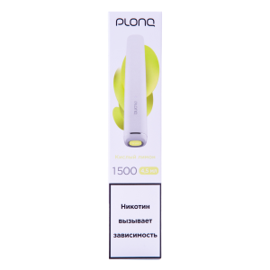 Электронная сигарета PLONQ PLUS – Кислый Лимон 1500 затяжек