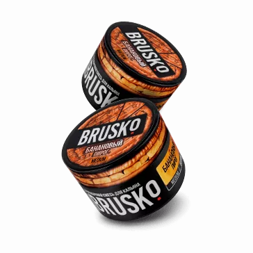 Смесь для кальяна BRUSKO MEDIUM – Банановый пирог 250 гр.