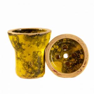 Чашка VINTAGE Horeca glaze yellow/black bubble