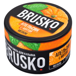 Смесь для кальяна BRUSKO MEDIUM – Апельсин с мятой 250 гр.