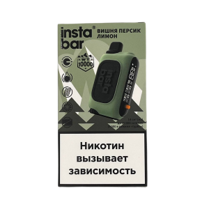 Электронная сигарета PLONQ INSTABAR – Вишня Персик Лимон 10000 затяжек