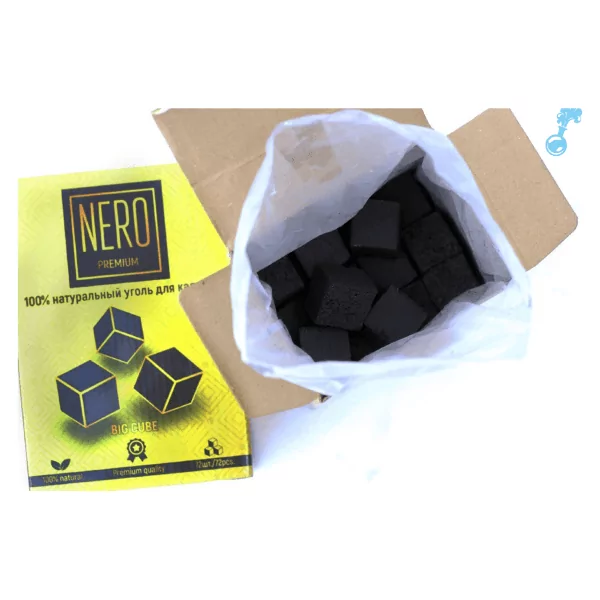 Уголь для кальяна Nero – кокосовый 72 шт (25 мм)