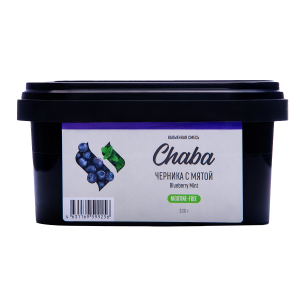 Смесь для кальяна Chaba – Черника с Мятой Nicotine Free 200 гр.