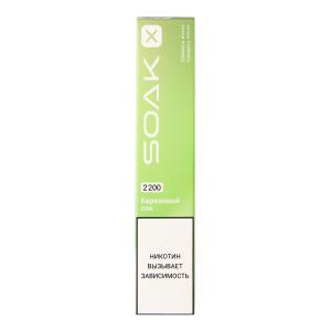 Электронная сигарета SOAK X – Birch Sap 2200 затяжек