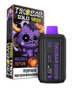 Электронная сигарета TIKOBAR SOLO – Малина Персик 9000 затяжек