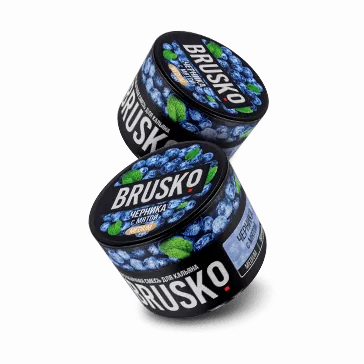 Смесь для кальяна BRUSKO MEDIUM – Черника с мятой 250 гр.