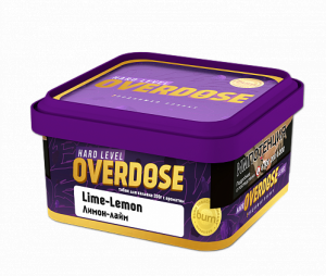 Табак для кальяна Overdose – Lime-Lemon 200 гр.