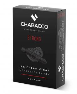Табак для кальяна Chabacco STRONG – Ice cream cigar 50 гр.