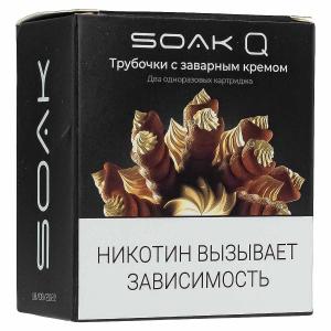 Картридж SOAK Q – Трубочки с заварным кремом 1500 затяжек 2шт