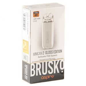 Электронная система BRUSKO Minican 2 – Gloss Edition 400 mAh Жемчужный