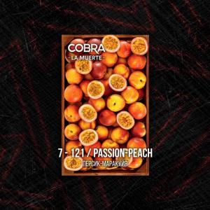 Табак для кальяна Cobra La Muerte – Passion Peach (Персик Маракуйя) 40 гр.