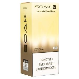 Электронная сигарета SOAK M – Нью йорк чизкейк 6000 затяжек