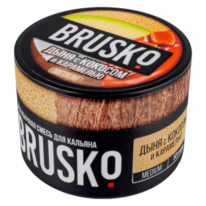 Смесь для кальяна BRUSKO MEDIUM – Дыня с кокосом и карамелью 50 гр.