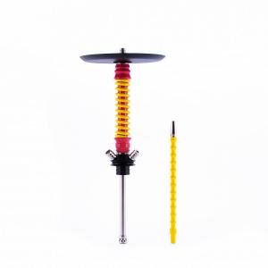 Кальян MAMAY CUSTOMS Coilovers MINI розово-жёлтый (грав. черепа) (без колбы)