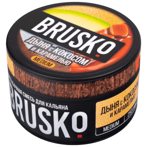 Смесь для кальяна BRUSKO MEDIUM – Дыня с кокосом и карамелью 250 гр.