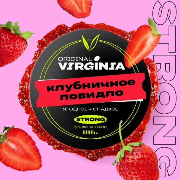 Табак для кальяна Original Virginia Strong – Клубничное повидло 25 гр.