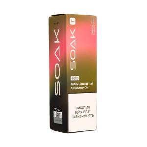 Электронная сигарета SOAK T – Малиновый чай с жасмином 4000 затяжек
