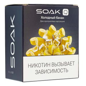 Картридж SOAK Q – Холодный банан 1500 затяжек 2шт