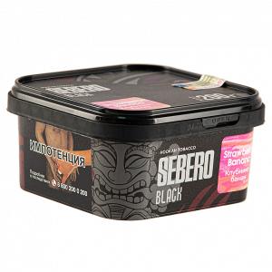 Табак для кальяна Sebero Black – Strawberry Banana 200 гр.