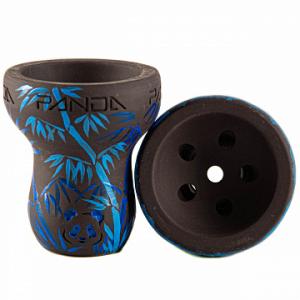 Чашка Panda турка тёмная с принтом синяя