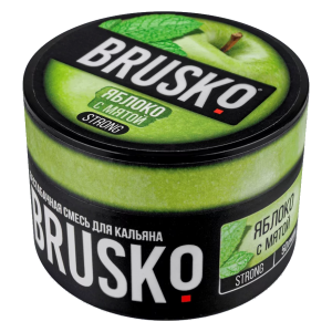 Смесь для кальяна BRUSKO STRONG – Яблоко с мятой 50 гр.