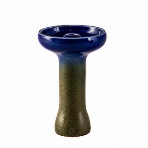 Royal bowls Duke синий с зеленой ножкой