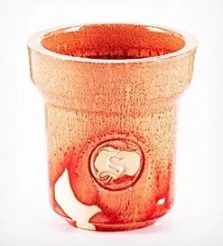 Чашка ST Classic глазурь красная с чёрным