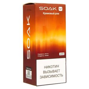 Электронная сигарета SOAK M – Кремовый ром 6000 затяжек